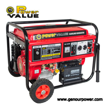 Gerador 6.5kw da gasolina do motor de gasolina 15 HP 6.5kw com a roda chave do punho de começo